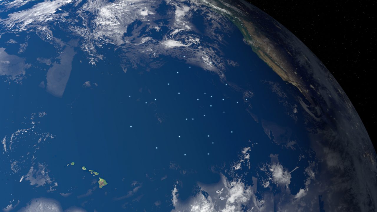 great pacific garbage patch from space