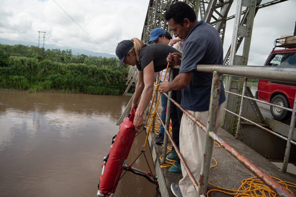 River plastic research in Guatemala