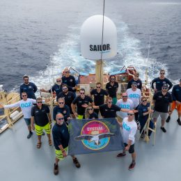 Crew onboard the support vessel during the System 002 trip 1