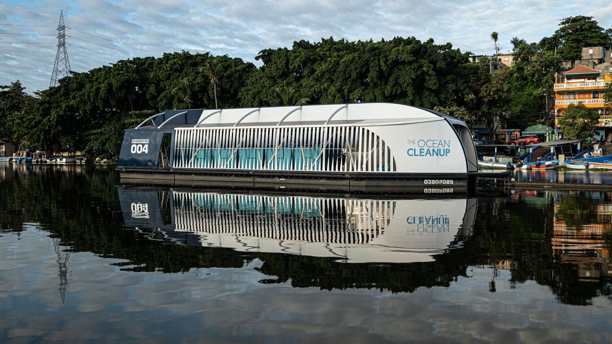The Interceptor Original - our first technology to intercept plastic in rivers en route to the ocean