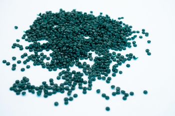 Granulate created from the catch from System 001/B. The plastic will be recycled into a new durable product. The product will be launched in fall 2020, and the sale of it will help fund the ocean cleanup mission of next year.