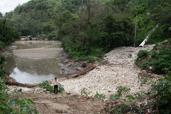 River plastic in Guatemala