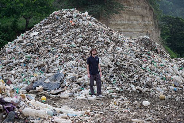 Boyan Slat pile of plastic in Guatemala