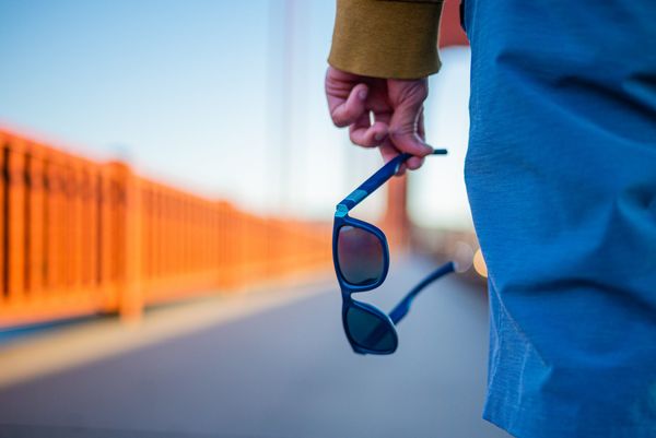 The Ocean Cleanup sunglasses, made with recycled plastic certified from the Great Pacific Garbage Patch