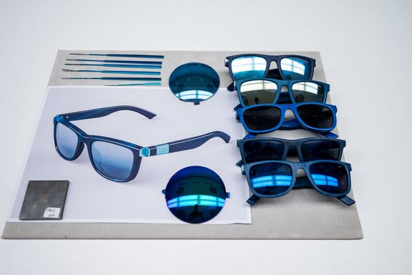 Protoypes for The Ocean Cleanup sunglasses