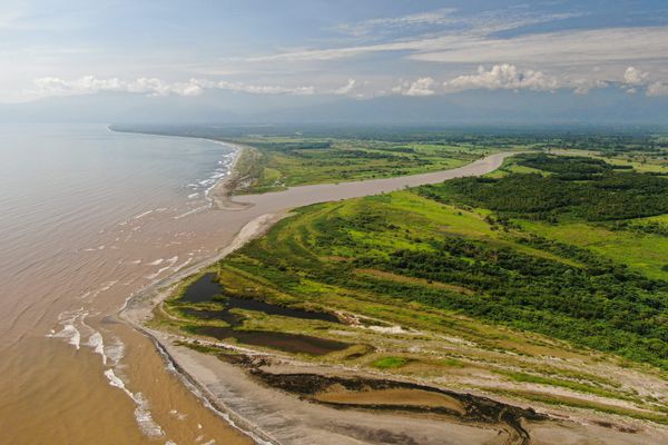 Rio Motagua in Guatemala, empties into the Gulf of Hondruas