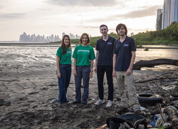 The Ocean Cleanup in Panama Bay