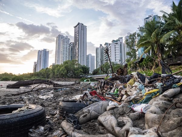 The Ocean Cleanup in Panama Bay