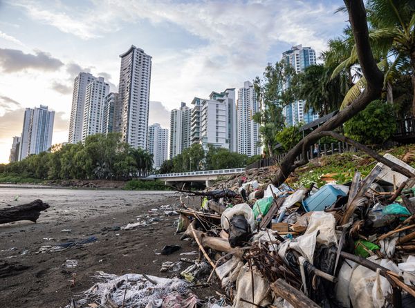 The Ocean Cleanup in Panama Bay