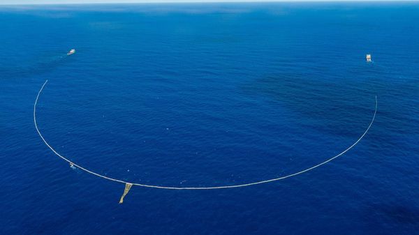 System 03 is 2.2 km (1.4 miles) long and capable of cleaning an area the size of a football field every 5 seconds.