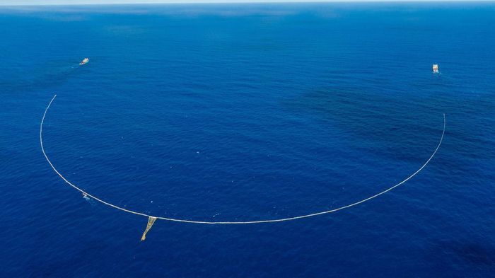 System 03 is 2.2 km (1.4 miles) long and capable of cleaning an area the size of a football field every 5 seconds.