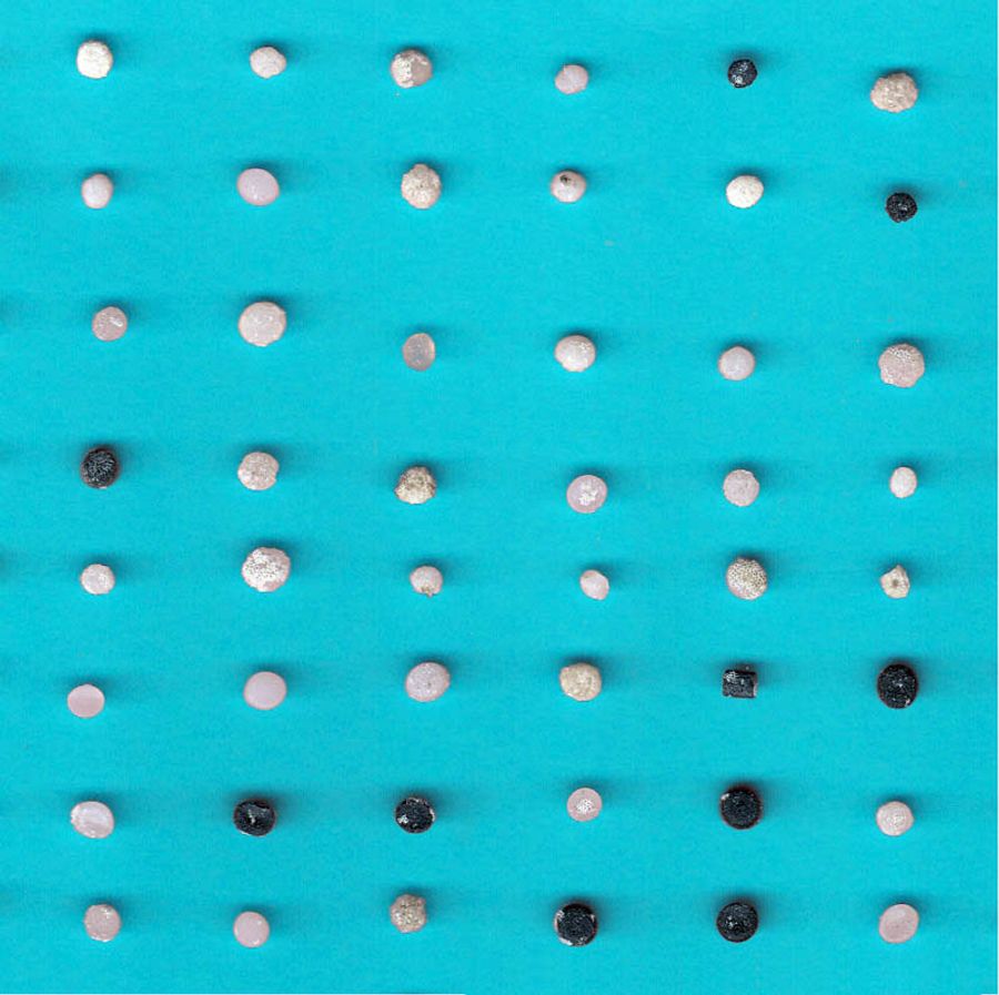 Ocean Plastic Type P: Pre-production plastics (cylinders, spheres or disks)