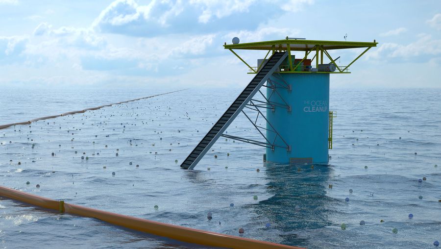 The Ocean Cleanup concept iteration