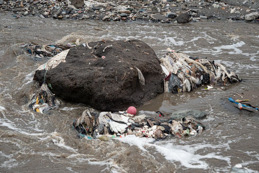Pollution in Las Vacas River, Guatemala