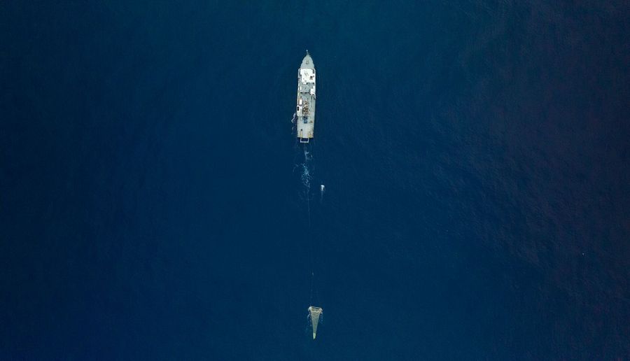 Sampling plastic and neuston in an outside the GPGP with manta trawls