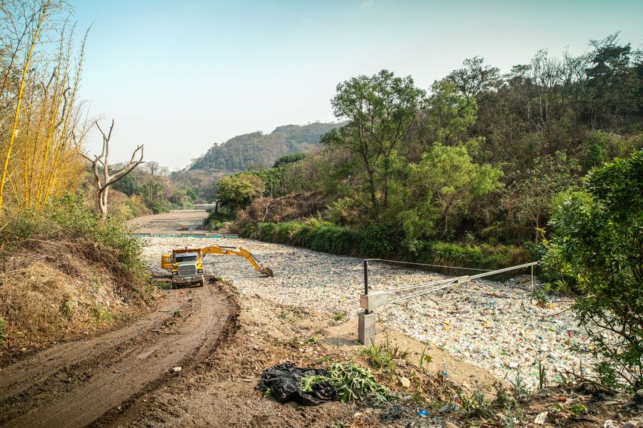 Interceptor 006 in Guatemala, Rio Las Vacas, stopping plastic since 2023