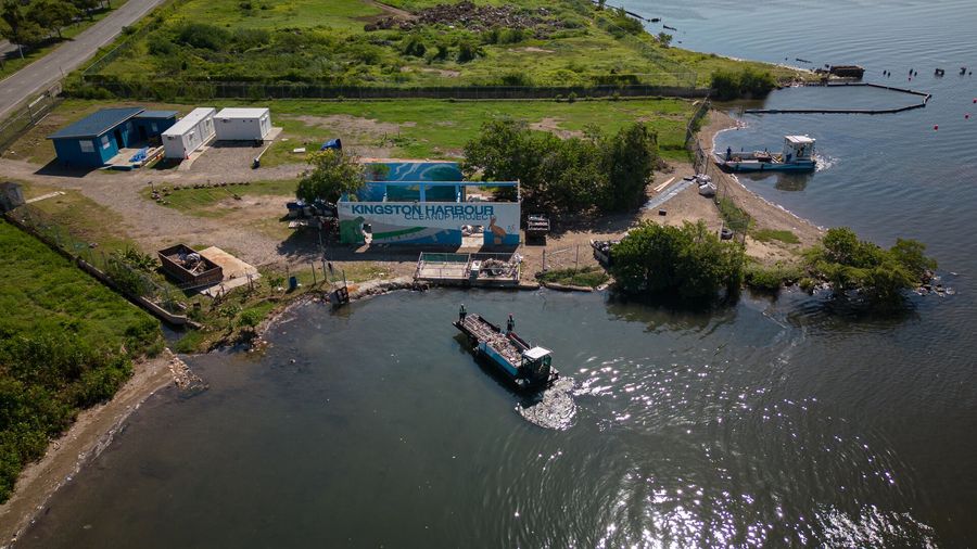 The Kingston Harbour project offloading site doubles as a teaching hub