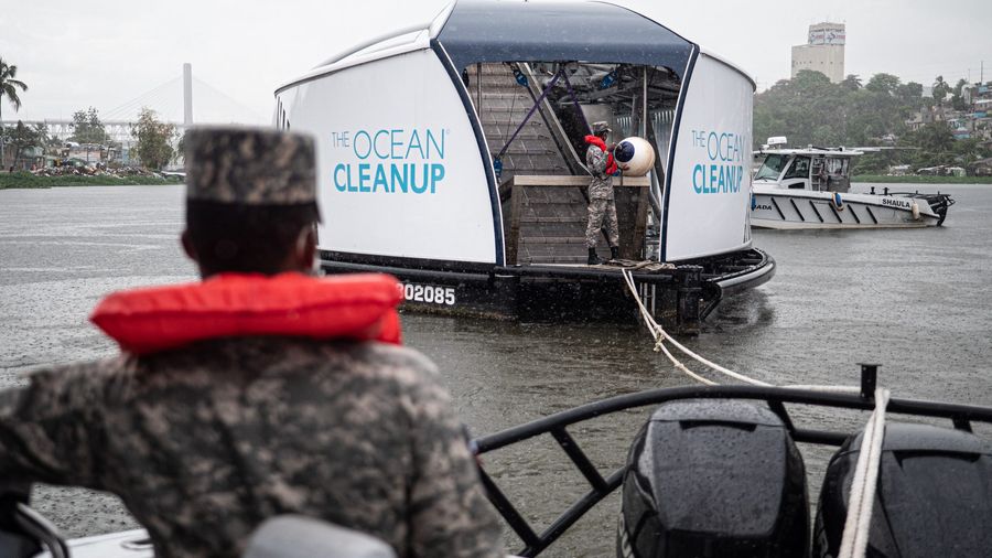 The navy installing the Interceptor 004. The navy is in charge of operating the Interceptor.