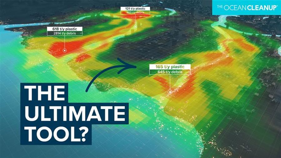 Smart river survey, river pollution